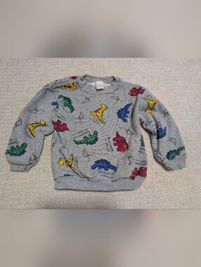 Vintage TKS Basics Dinosaur Pullover Size 24m - 2T